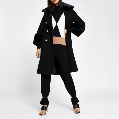 river island swing coat
