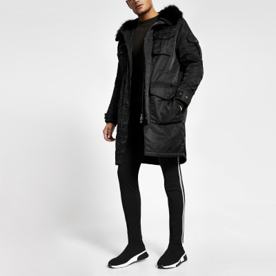 river island longline hoodie