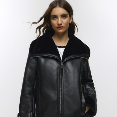 Aviator jacket 2024 river island