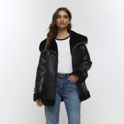 River Island Women's Faux Fur Coat