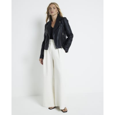 River island leather hot sale biker jacket