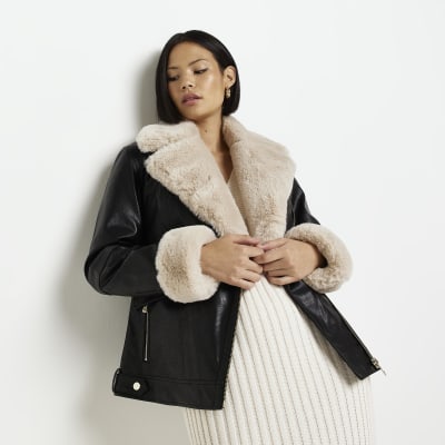 Zara jacket Black S WOMEN FASHION Jackets Fur discount 57% 