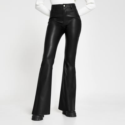 bootleg black trousers