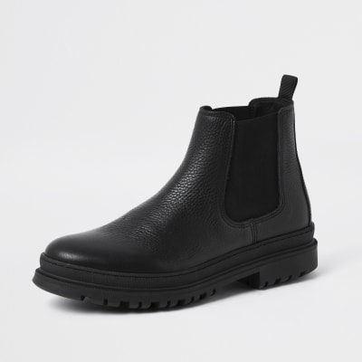 chelsea boots faux leather