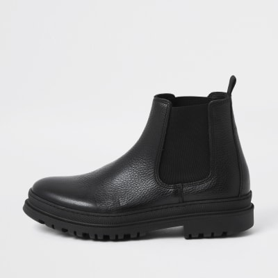 chelsea boots faux leather