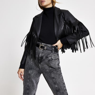 river island girls biker jacket