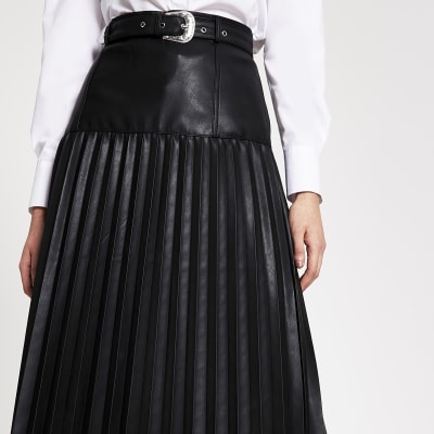 brown skirt river island