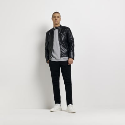 River island racer on sale jacket