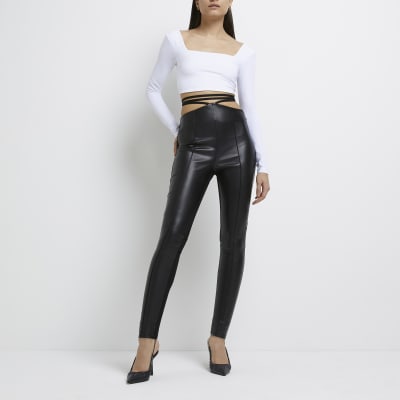 black skinny trousers