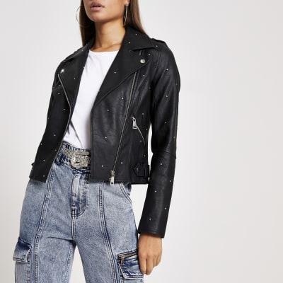 river island girls biker jacket