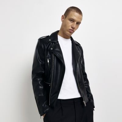 River island best sale mens biker jacket