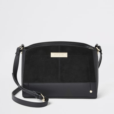 river island cross body bag black