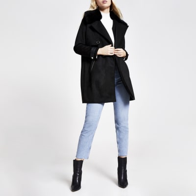 faux suede duster jacket