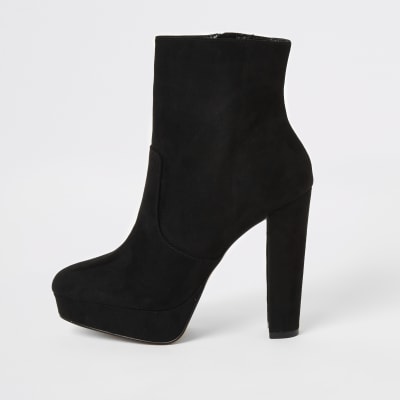 river island black high heels
