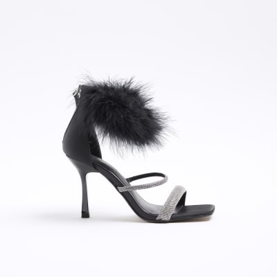 Feather heeled cheap sandals