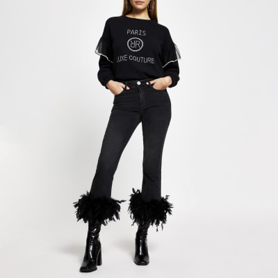 river island velvet jeans