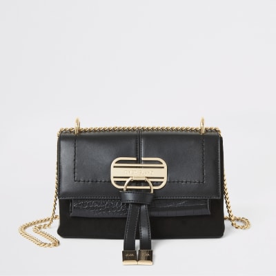 river island black crossbody bag