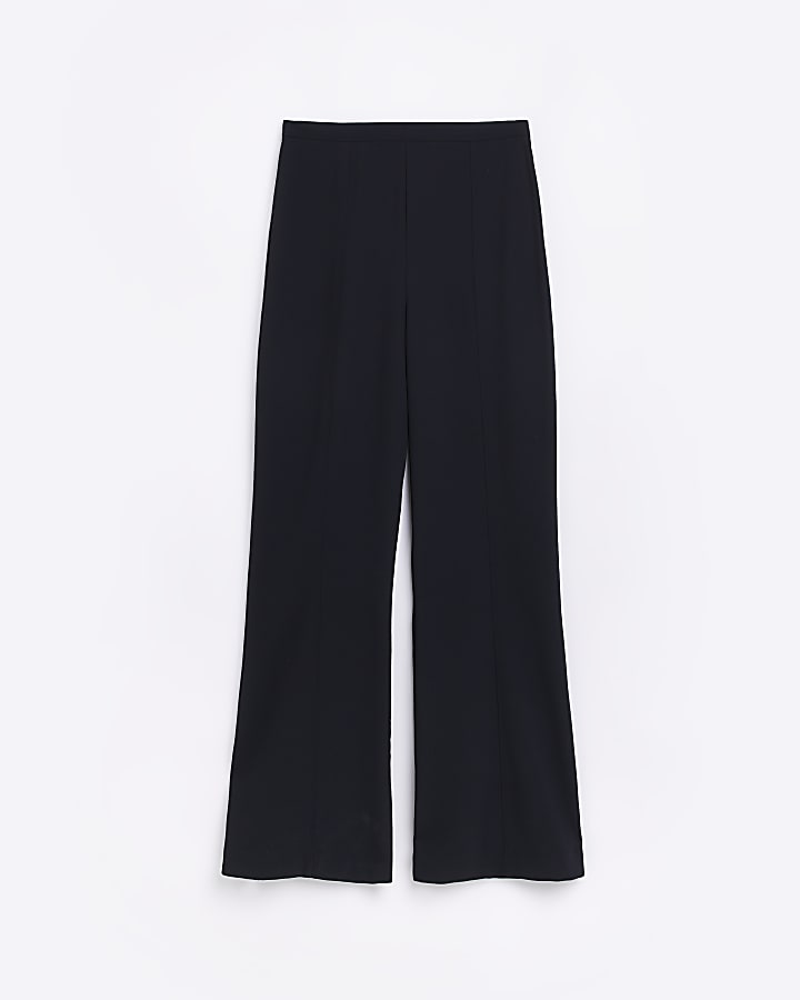 Black flared trousers | River Island