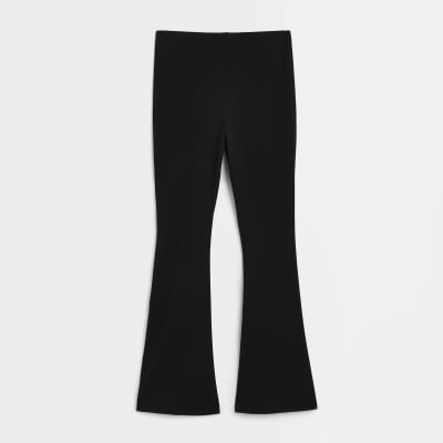 high waisted skinny flare trousers