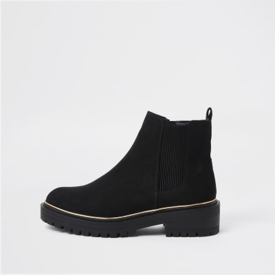 river island flat ankle boots