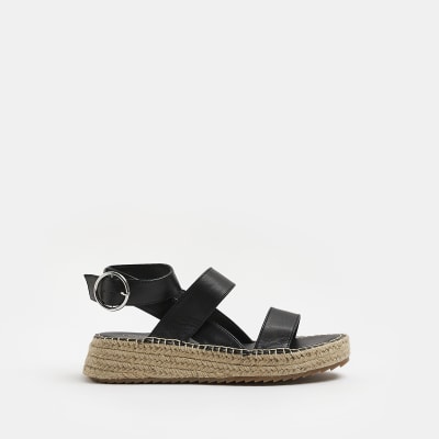 Raid bellini black espadrille on sale sandals