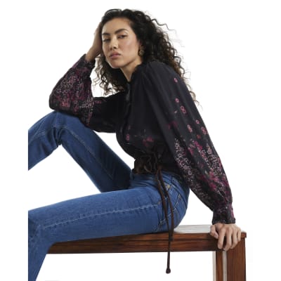Floral Frill Blouse