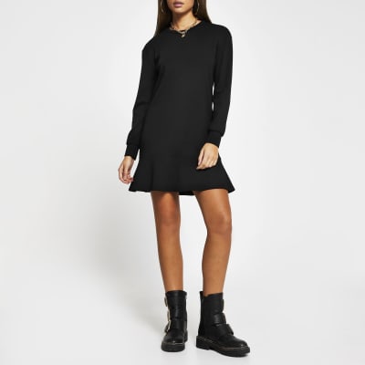 river island frill sleeve dress