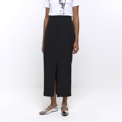 Black midi 2025 skirt 90