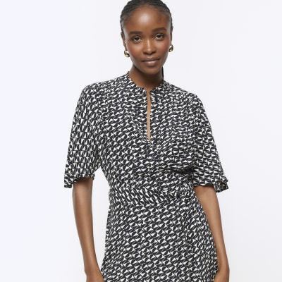 Women s Black Shirt Dresses River Island