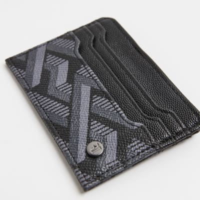 Black geometric card holder