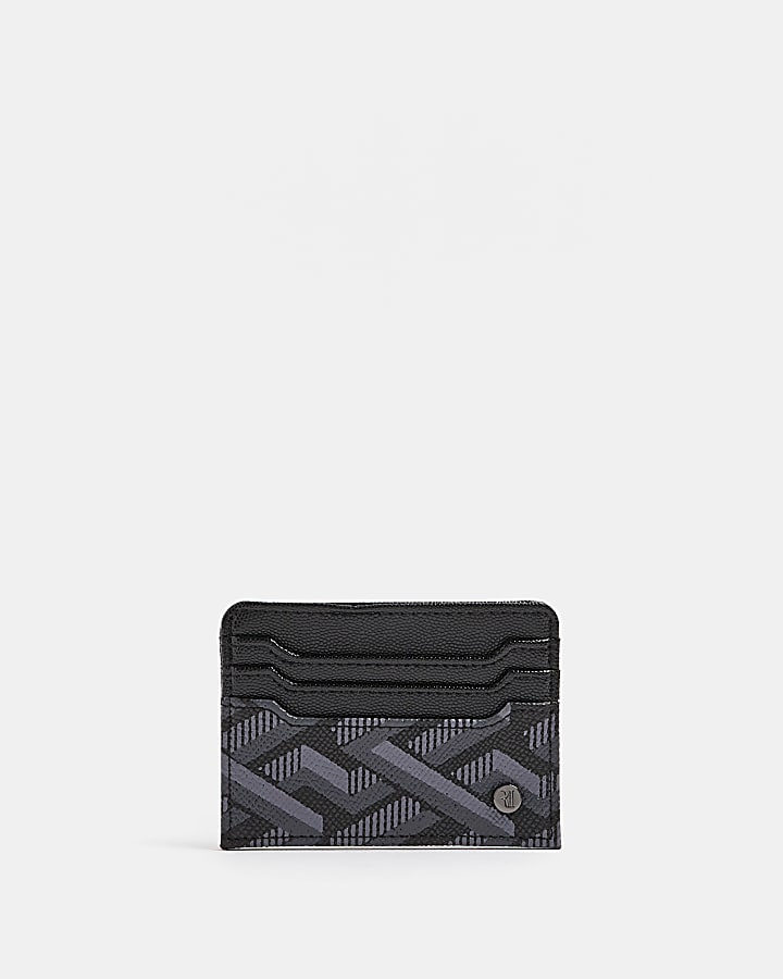 Black geometric card holder