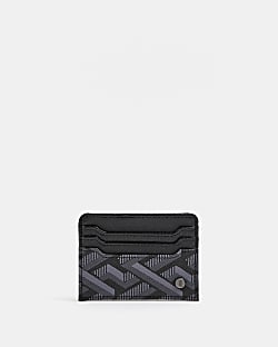 Black geometric card holder