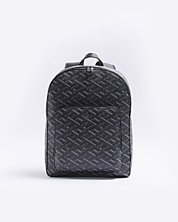 Black geometric rucksack