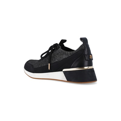 River island store ladies black trainers