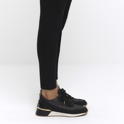 Nike black hot sale glitter trainers