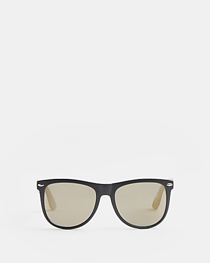 Black gold colour lens sunglasses