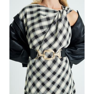 Black Gold Metal Waist Belt