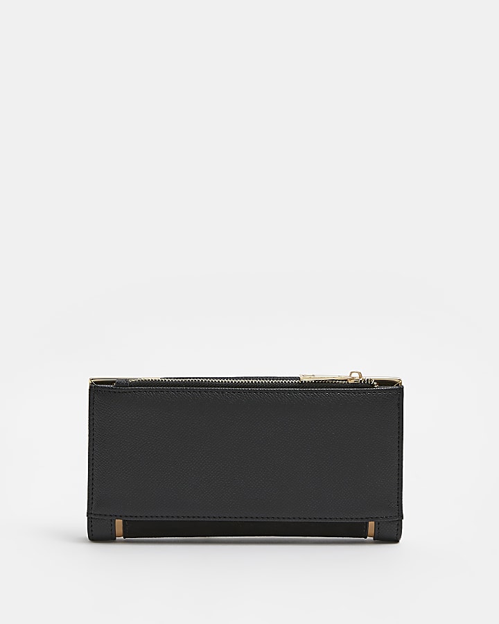 Black gold trim purse