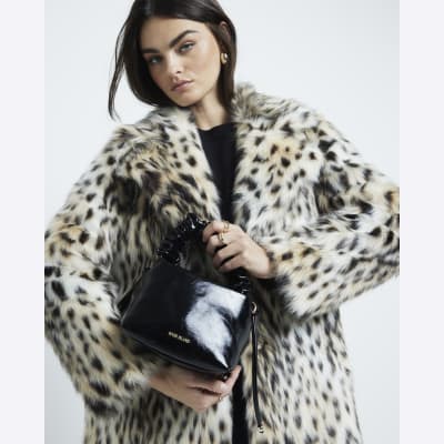 Black Grab Handle Cross Body Bag River Island