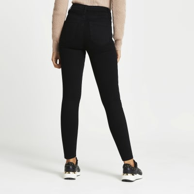 Black Hailey high rise skinny jeans