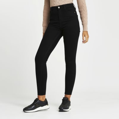 Black Hailey high rise skinny jeans
