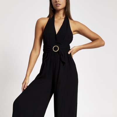 river island black jumpsuit