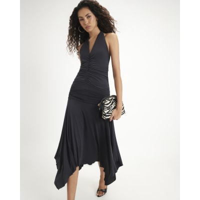 Hanky Hem Midi Skirt