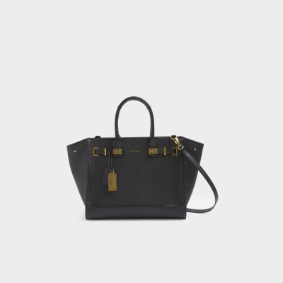 River island black tote bag on sale