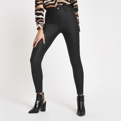 black coated jeans river island