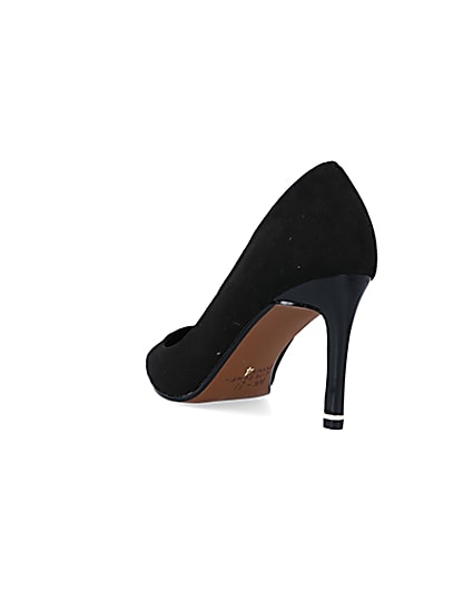 360 degree animation of product Black heeled court shoes frame-7