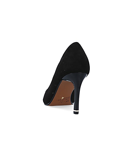 360 degree animation of product Black heeled court shoes frame-8