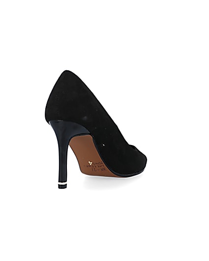 360 degree animation of product Black heeled court shoes frame-11