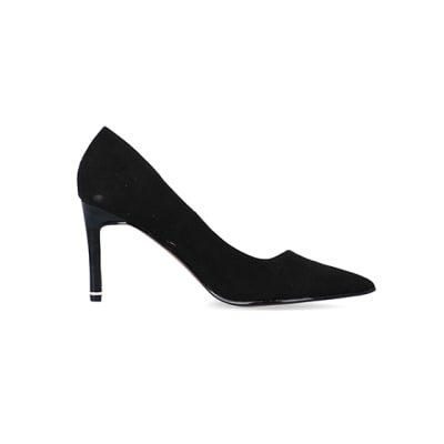 River island store black court shoes