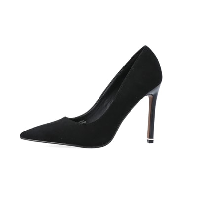 360 degree animation of product Black heeled court shoes frame-2